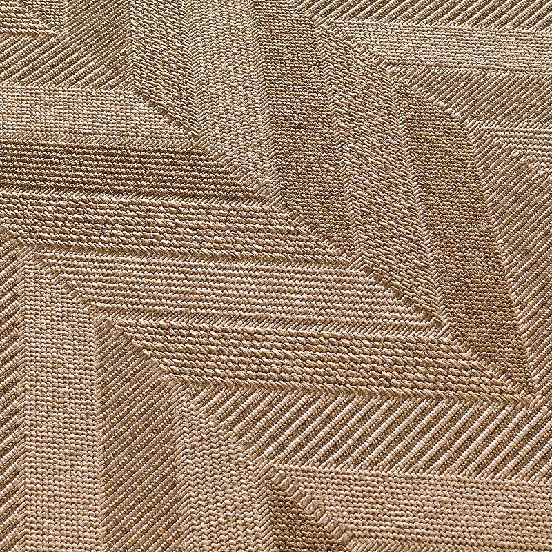 Loomaknoti Santorini Para Patch Chevron Indoor Outdoor Rug