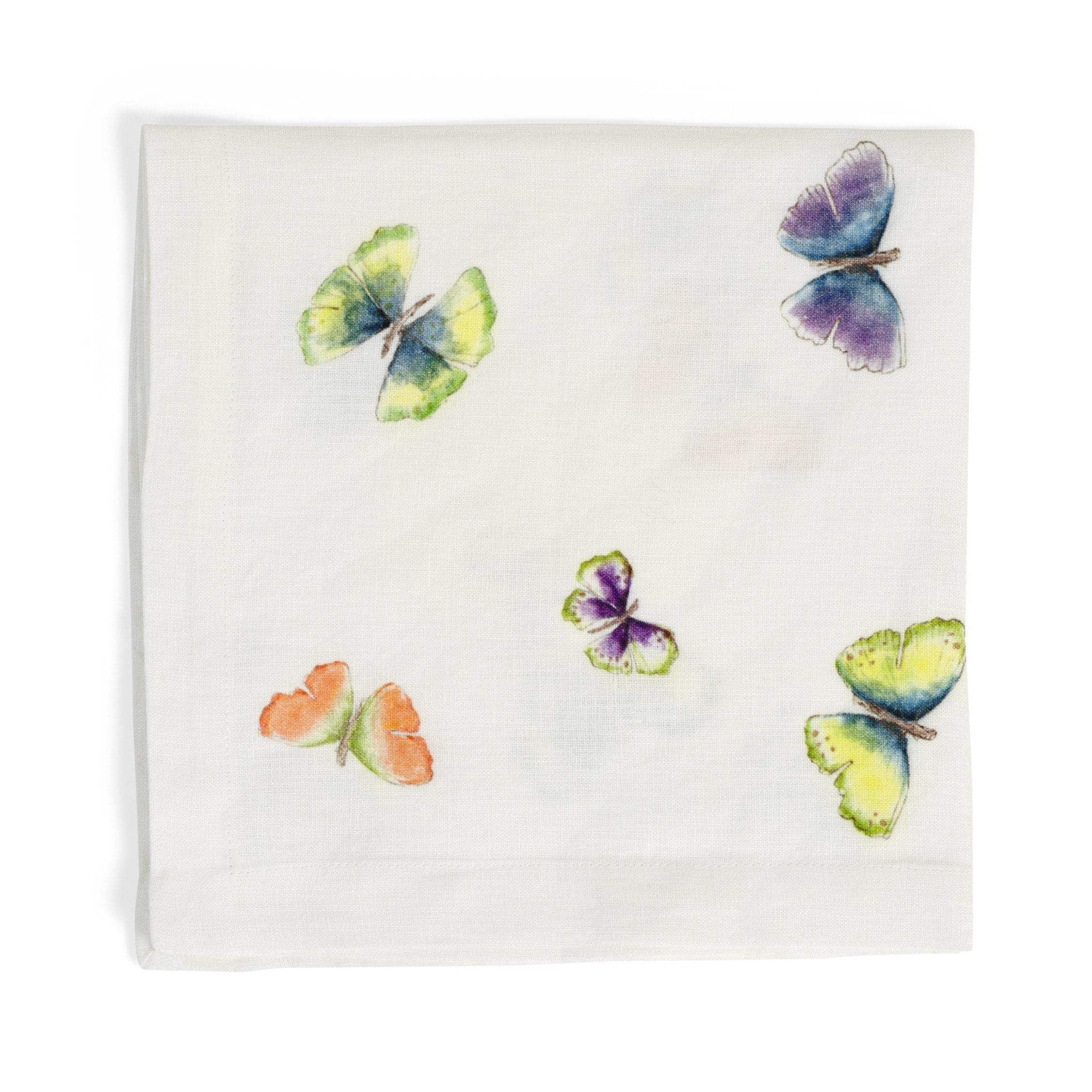 Butterfly Ginkgo Printed Dinner Napkin Set