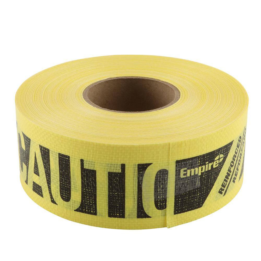 Empire 3 in. x 500 ft. Reinforced Caution Tape (12-Pack) 76-0600-12X