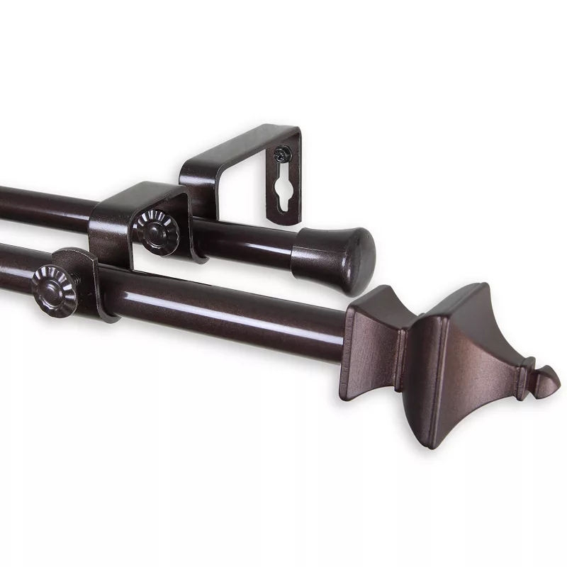 Rod Desyne Esta 5/8 Double Curtain Rod 84 - 120