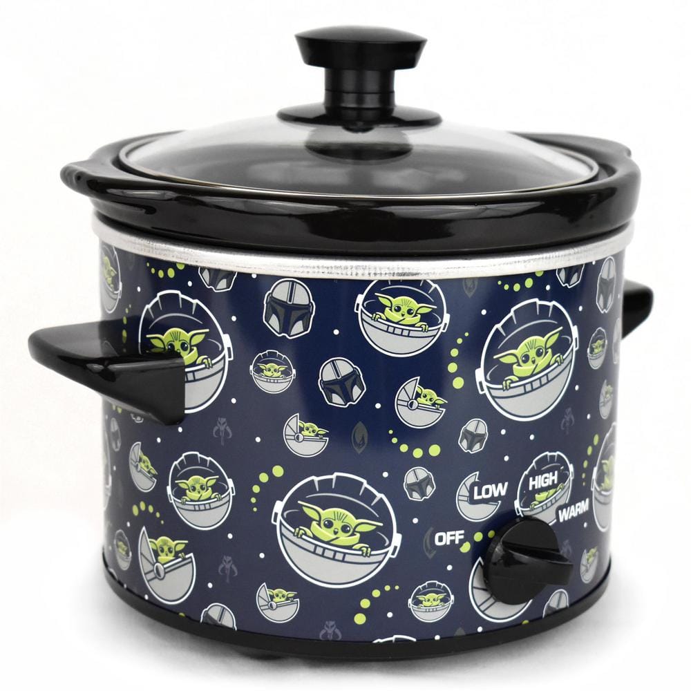 Uncanny Brands Star Wars The Mandalorian 2 Qt Navy Blue Slow Cooker SC2-SRW-MAN1