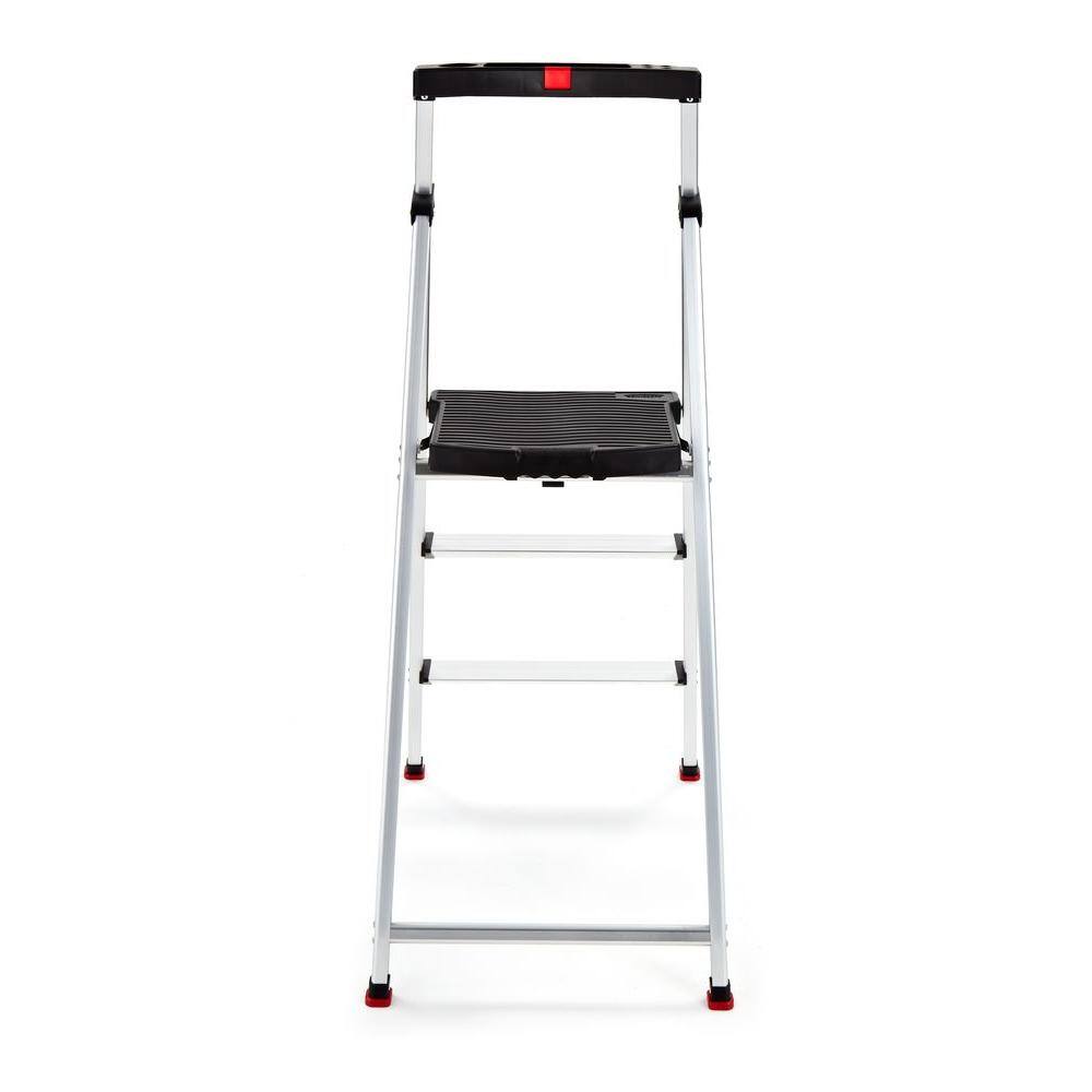 Rubbermaid 3-Step Aluminum Step Stool with 225 lb. Load Capacity Type II Duty Rating RMA-3-COM