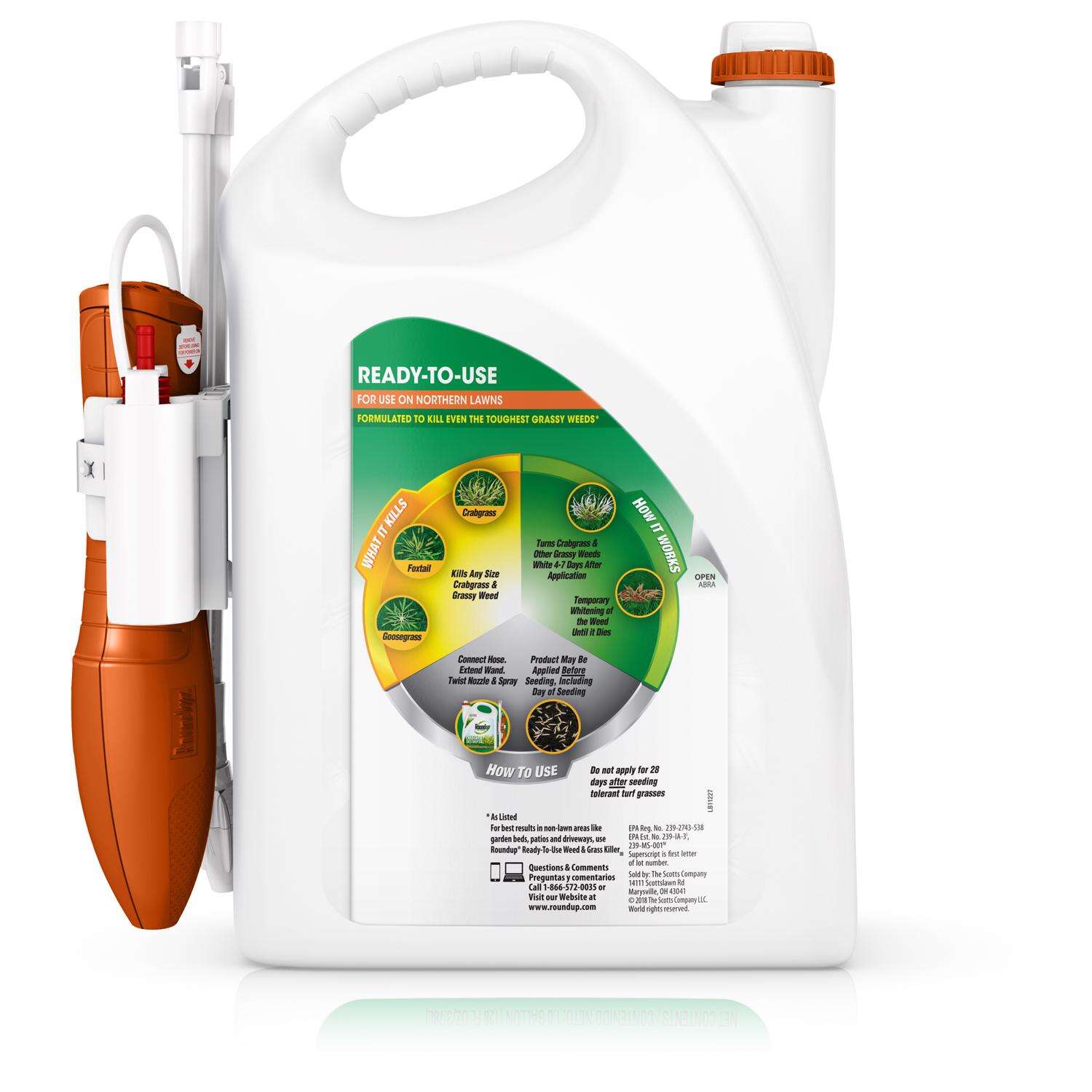 Roundup For Lawns Crabgrass Killer RTU Liquid 1 gal