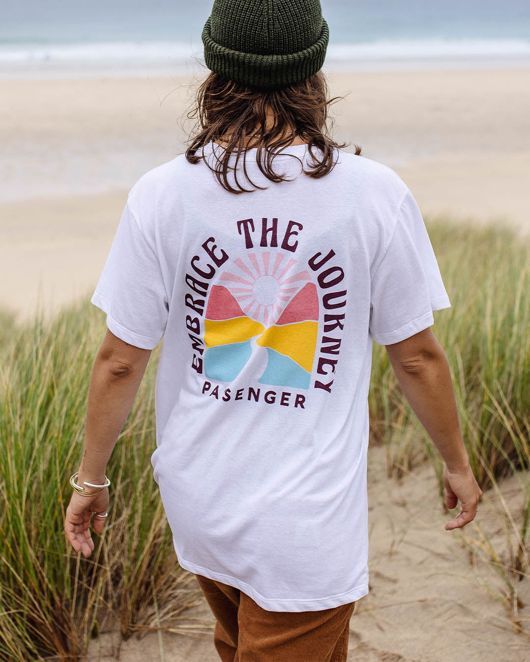 Embrace The Journey Recycled Cotton T-Shirt - White