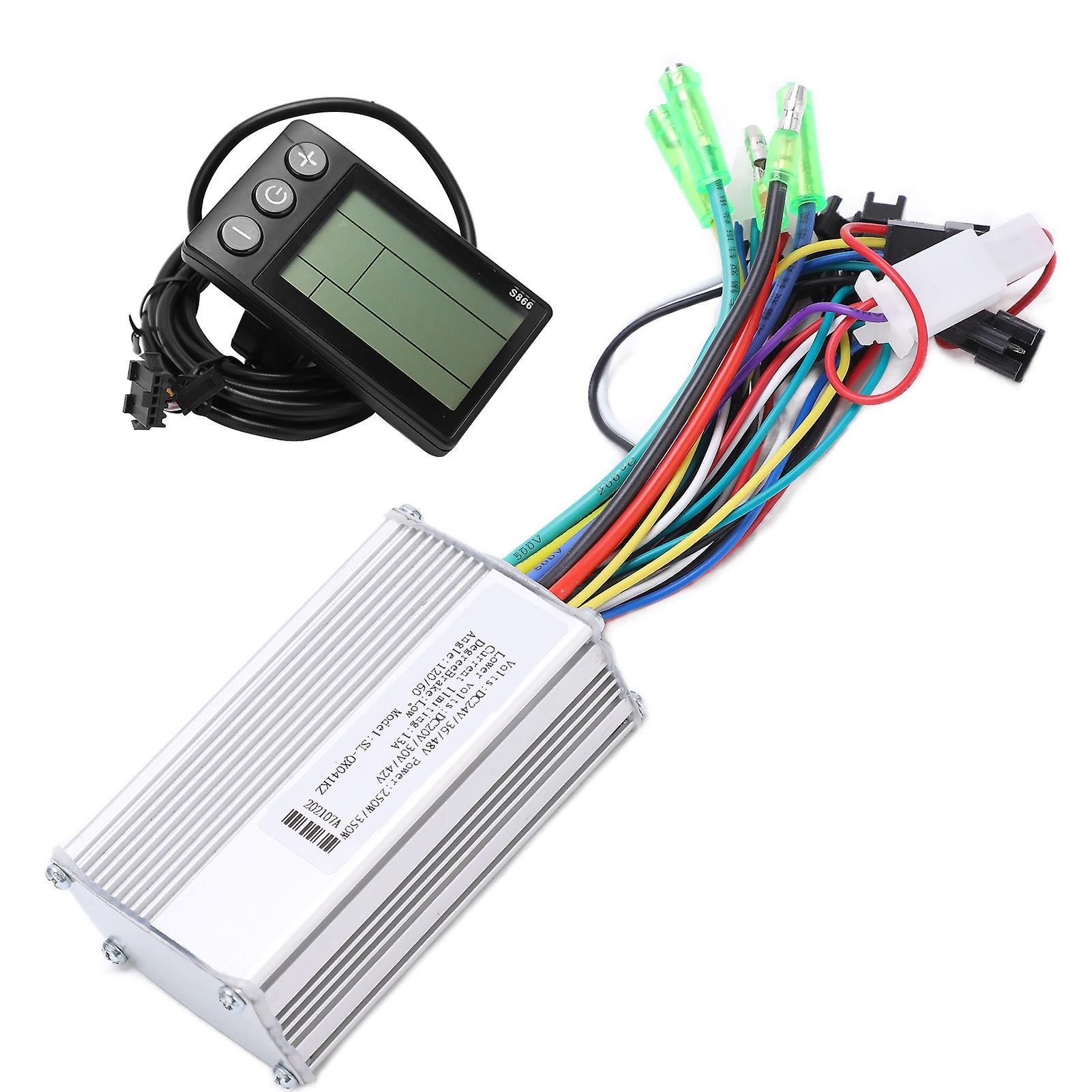 Electric Bicycle Controller Good Heat Dissipation Sensitive Control Easy Install Lcd Backlight Display Electric Bike Kit