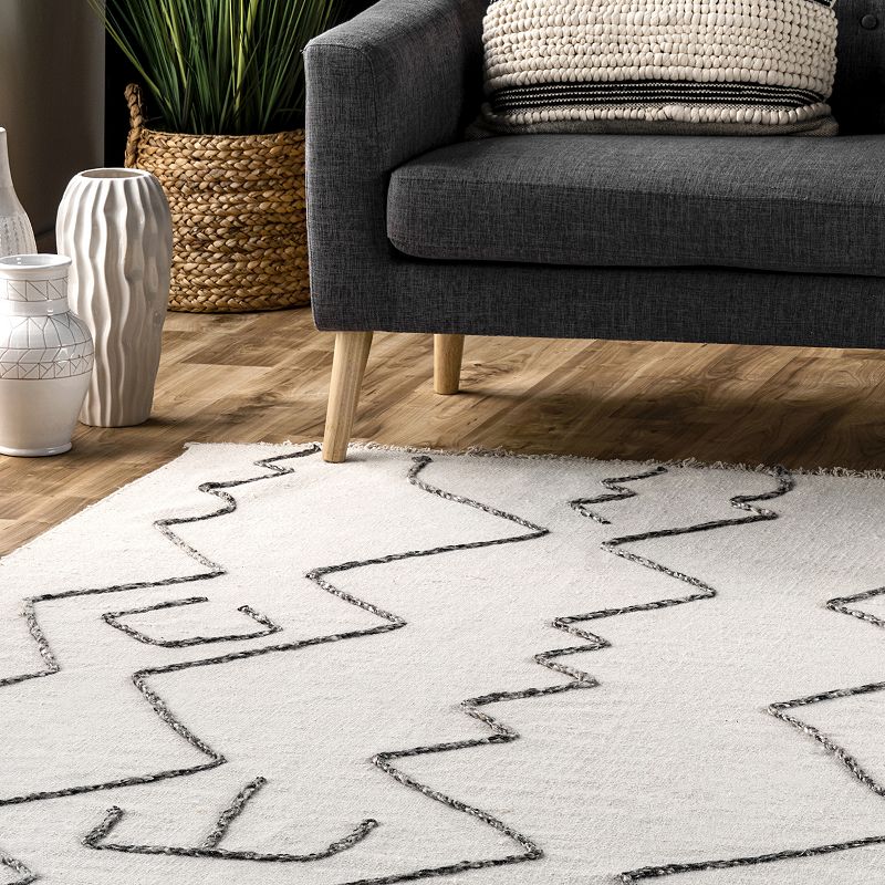 nuLoom Moira Tribal Flatweave Tassel Area Rug