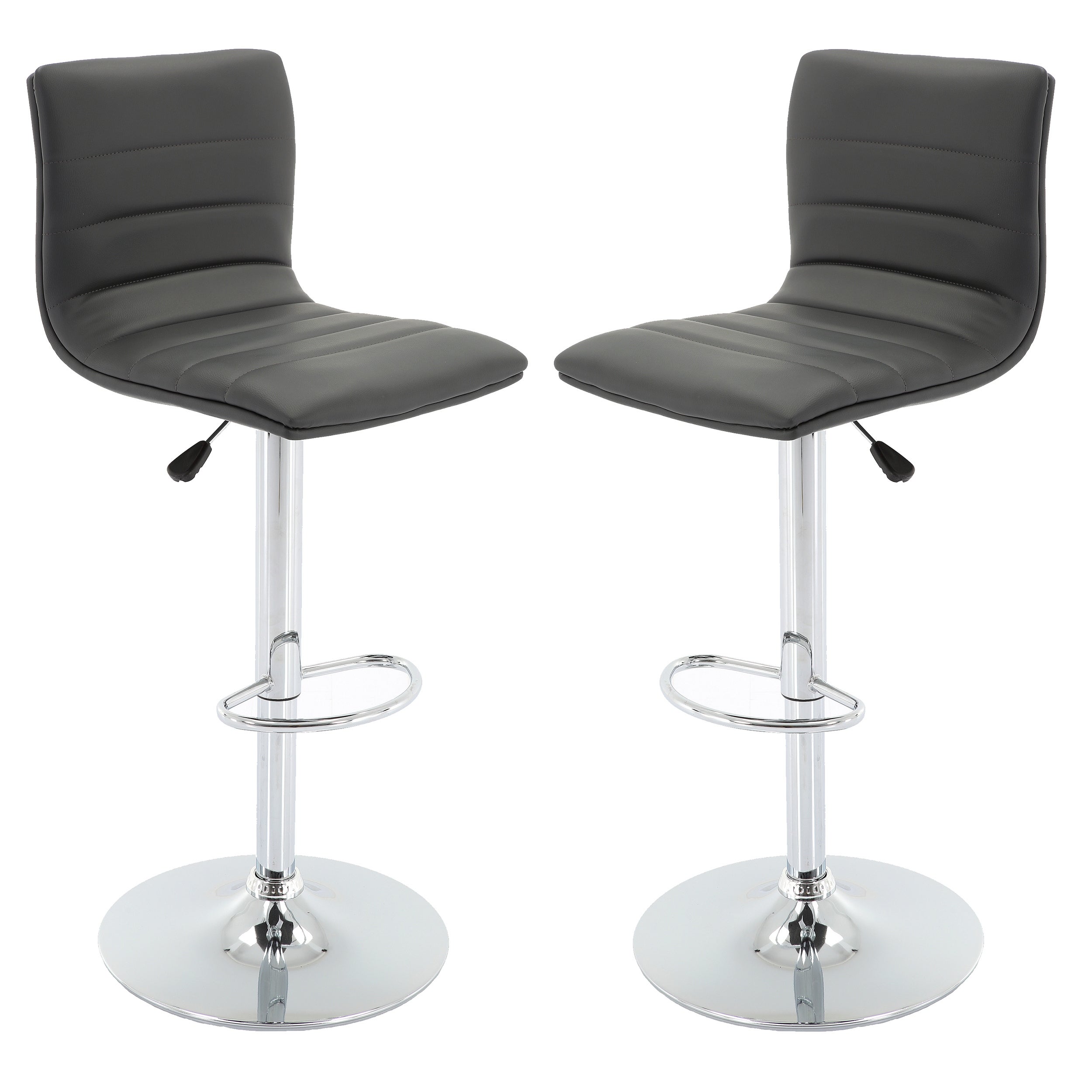 Brage Living Nomad Height Adjustable Counter and Barstool Set (Set of 2) - Grey