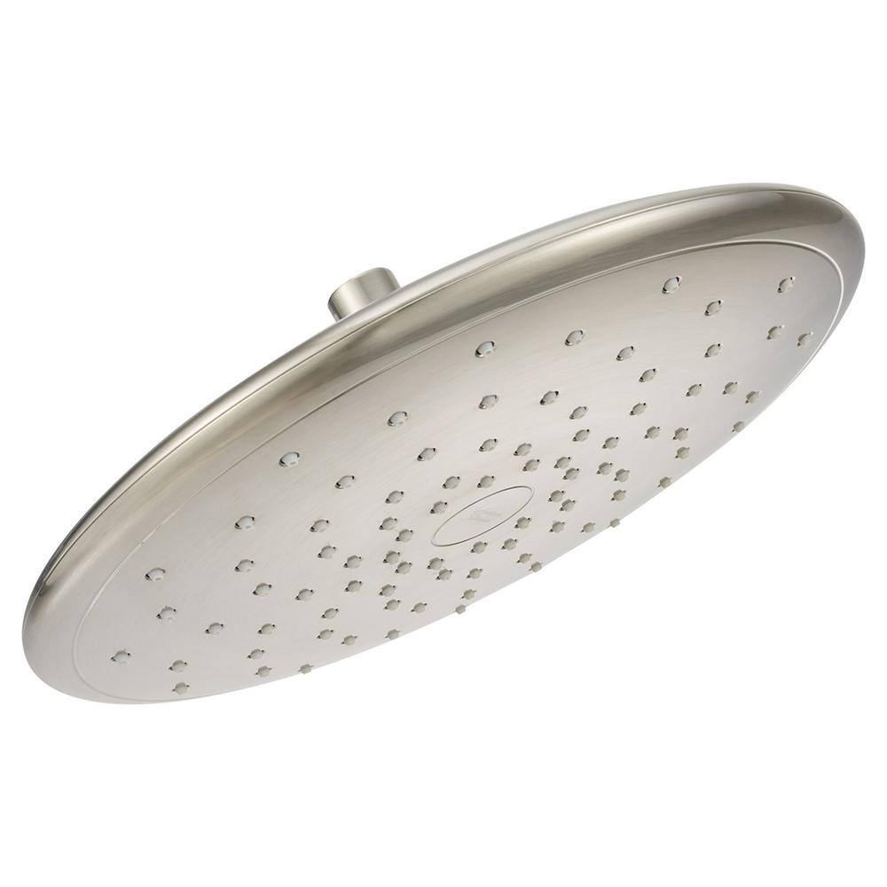 American Standard Spectra+ 1-Spray 11 in. Single Wall Mount Fixed Rain Shower Head in Brushed Nickel 9038001.295