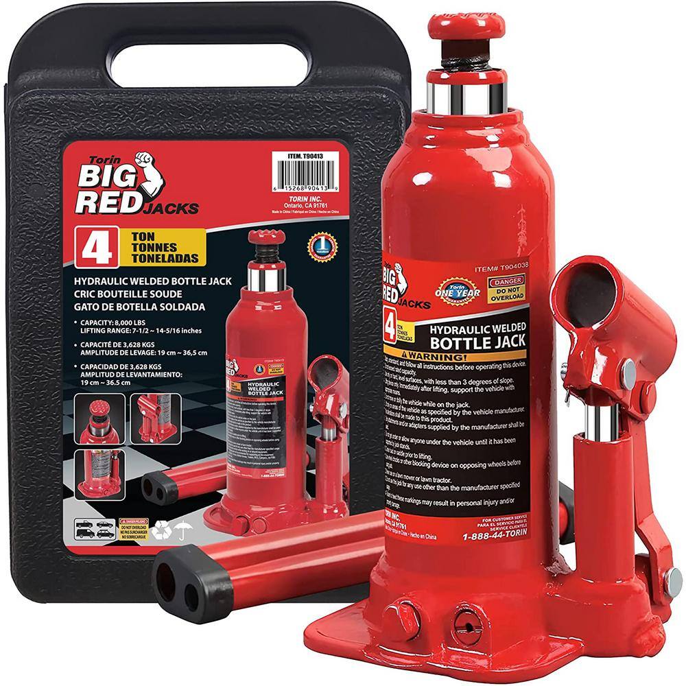 Big Red 4-Ton Bottle Jack with Storage Case T90403S