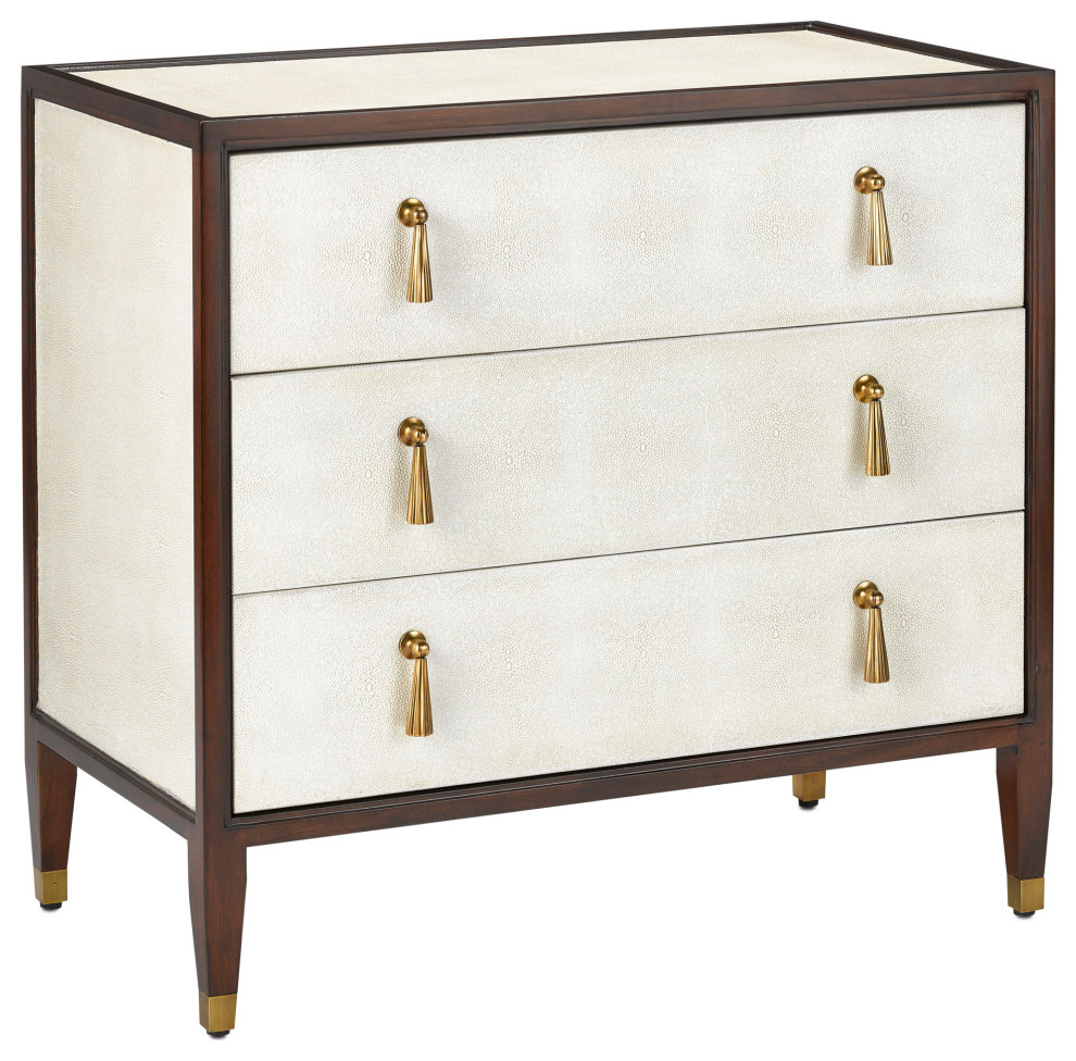 Evie Shagreen Chest   Traditional   Accent Chests And Cabinets   by HedgeApple  Houzz