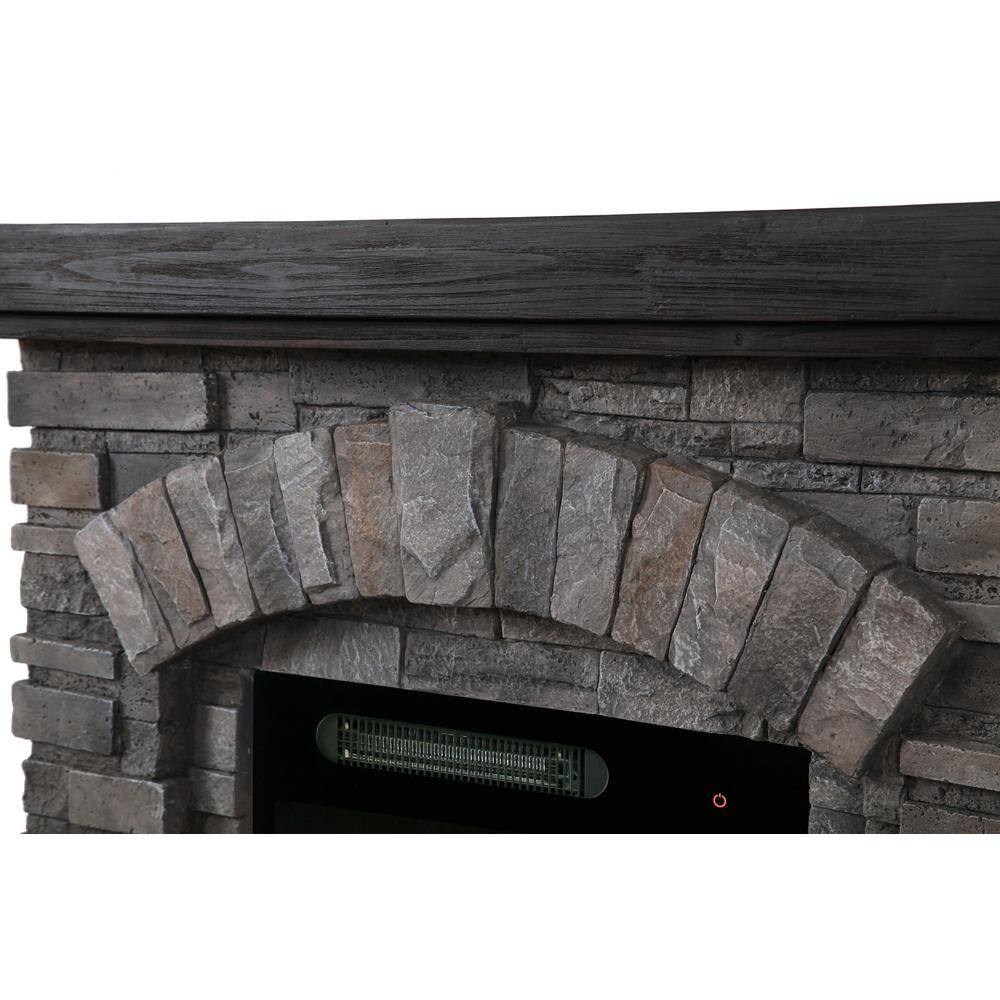 FESTIVO 36 in. Freestanding Electric Fireplace in Gray FFP20141