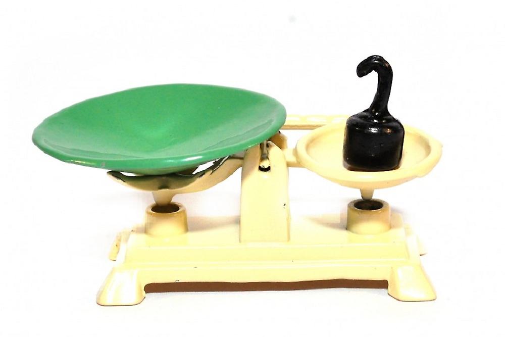 Dolls House Country Store Weighing Scales Cream Old Fashioned Shop Accessory