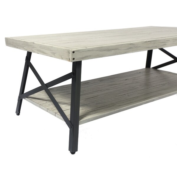 Carbon Loft Oliver Rustic Wood Coffee Table