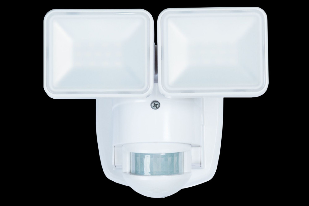 Heath Zenith HZ 5846 2 Light 7 1/4 quotW Integrated LED Outdoor Dual   Transitional   Outdoor Flood And Spot Lights   by Buildcom  Houzz