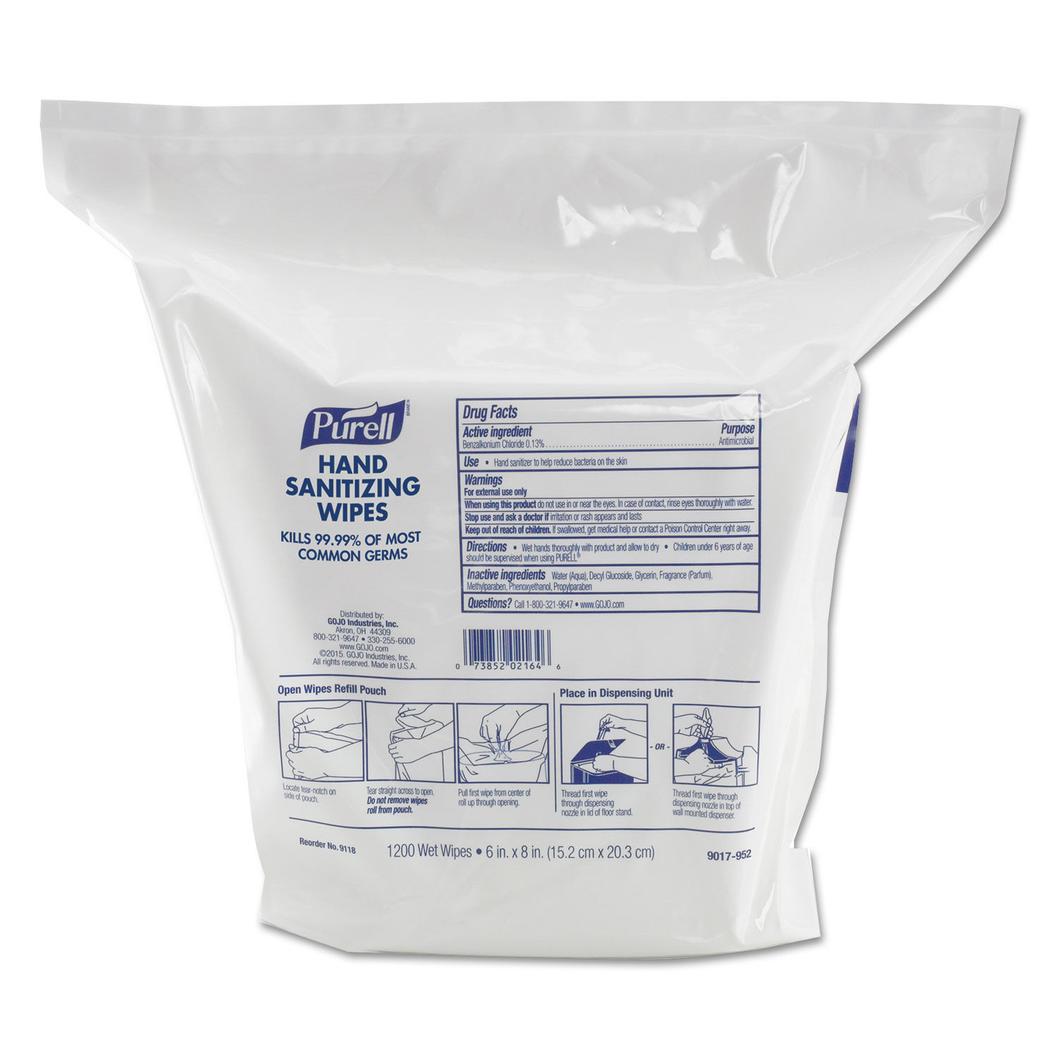 Hand Sanitizing Wipes by PURELLandreg; GOJ911802