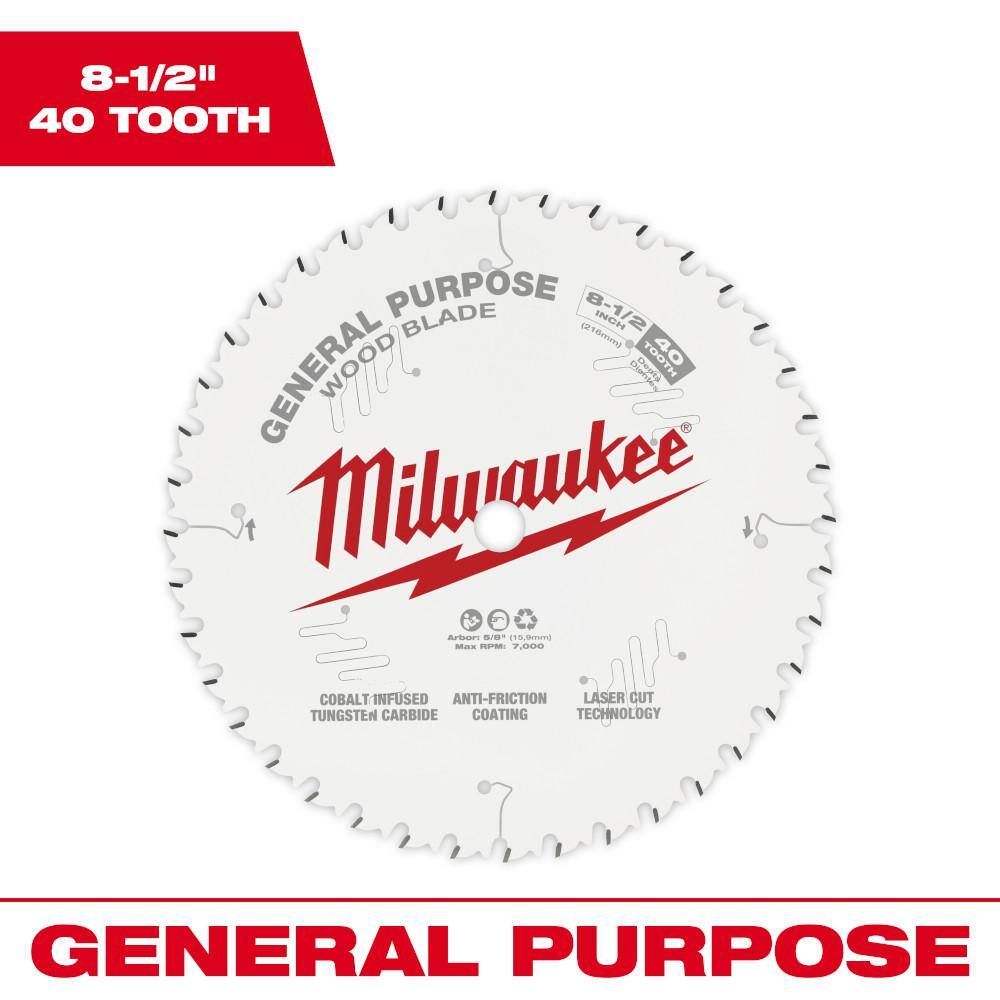 MW 8-12 in. x 40-Tooth General Purpose Circular Saw Blade 48-40-0824