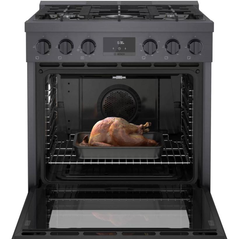 Bosch 30-inch Freestanding Gas Range with Convection Technology HGS8045UC