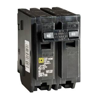 Square D Homeline 60 Amp 2-Pole Circuit Breaker(HOM260CP) HOM260CP