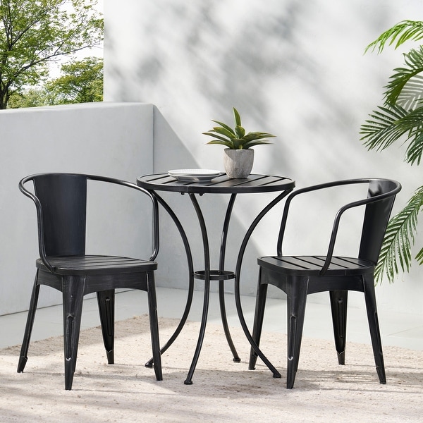 Colmar Outdoor 3piece Bistro Set by Christopher Knight Home