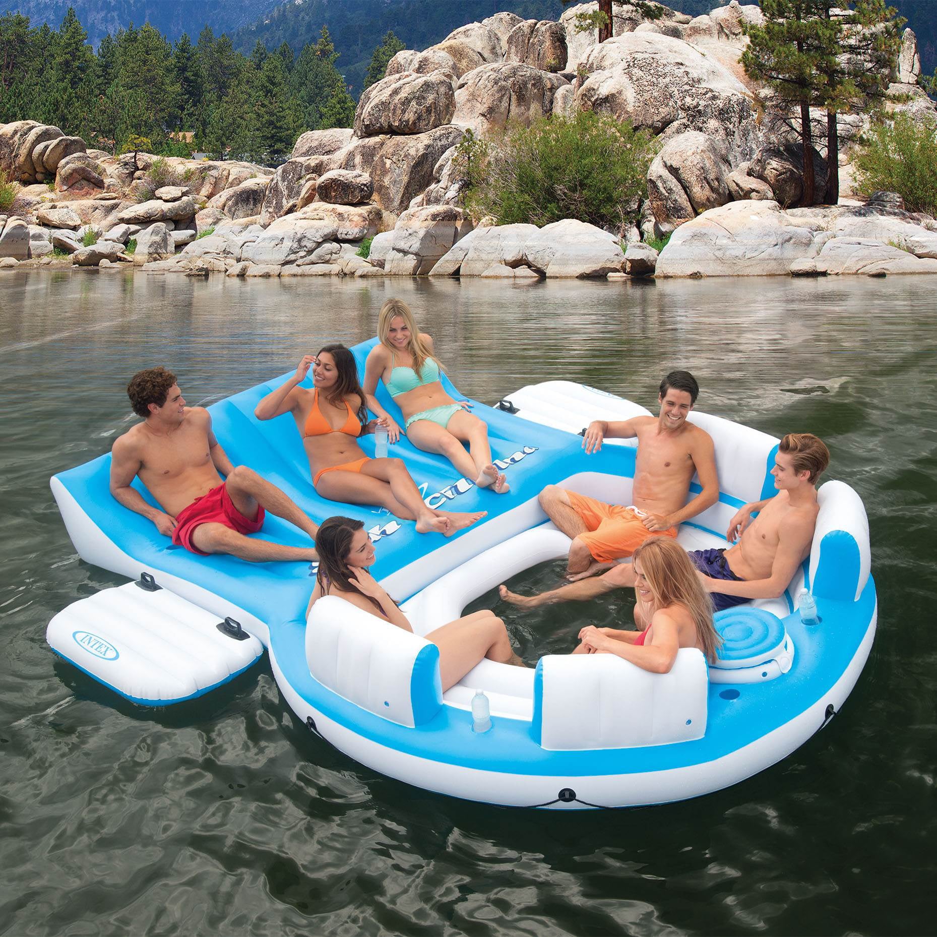 Intex Relaxation Island Lounge 6-Person Raft