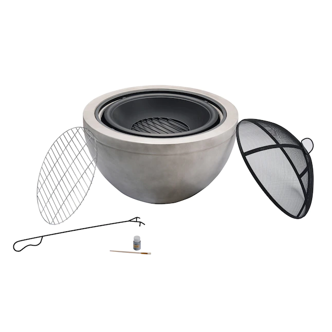 Teamson Home HR30180AA 30-in W Sand Magnesium Oxide Wood-Burning Fire Pit