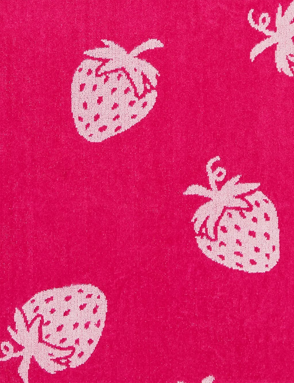 Pure Cotton Strawberry Print Beach Towel