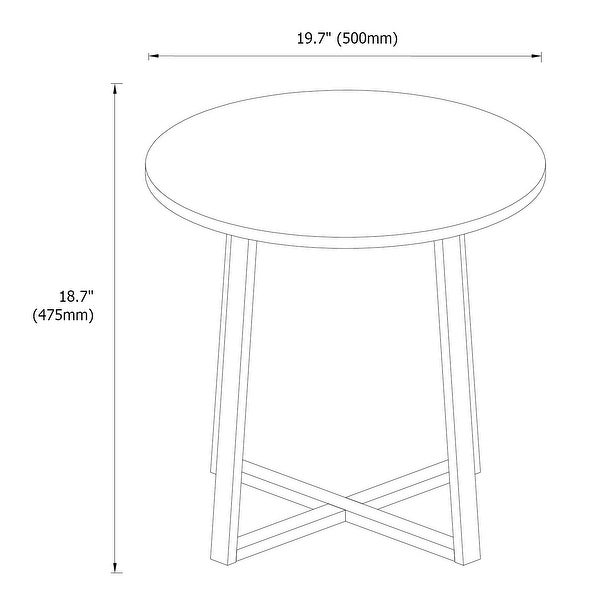 Solid Bamboo Frame Side Table