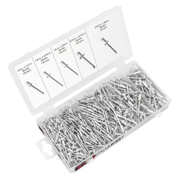 Performance Tool 500-Piece Rivet Assortment Set