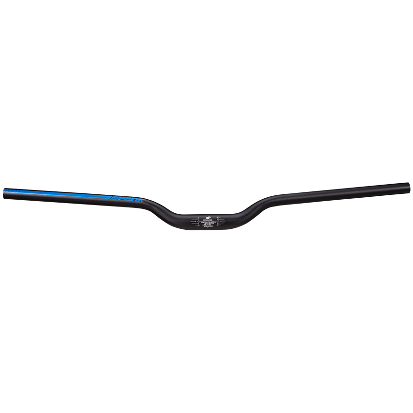Spank Spoon 800 Riser Handlebar - Black-Blue