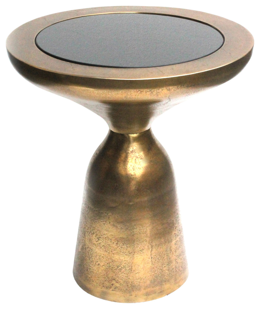 Oracle Accent Table Large Antique Brass   Contemporary   Side Tables And End Tables   by Moe  x27s Home Collection  Houzz