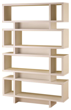 Coaster Contemporary White Finish Open Bookcase 800308   Transitional   Bookcases   by Coaster Fine Furniture  Houzz