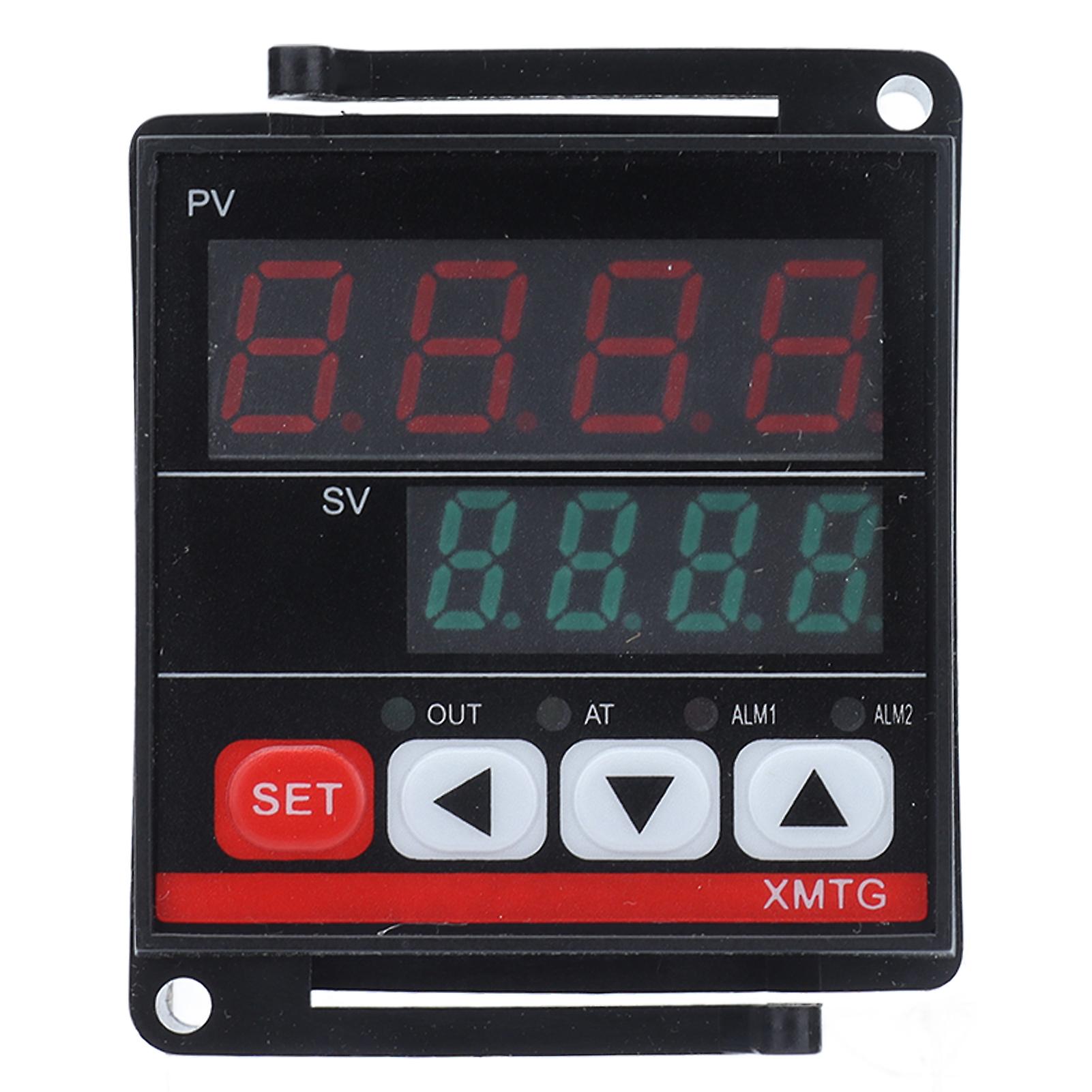 Ssr Digital Temperature Controller Adjustable Intelligent Thermostat Buckle Fixing Ac220v