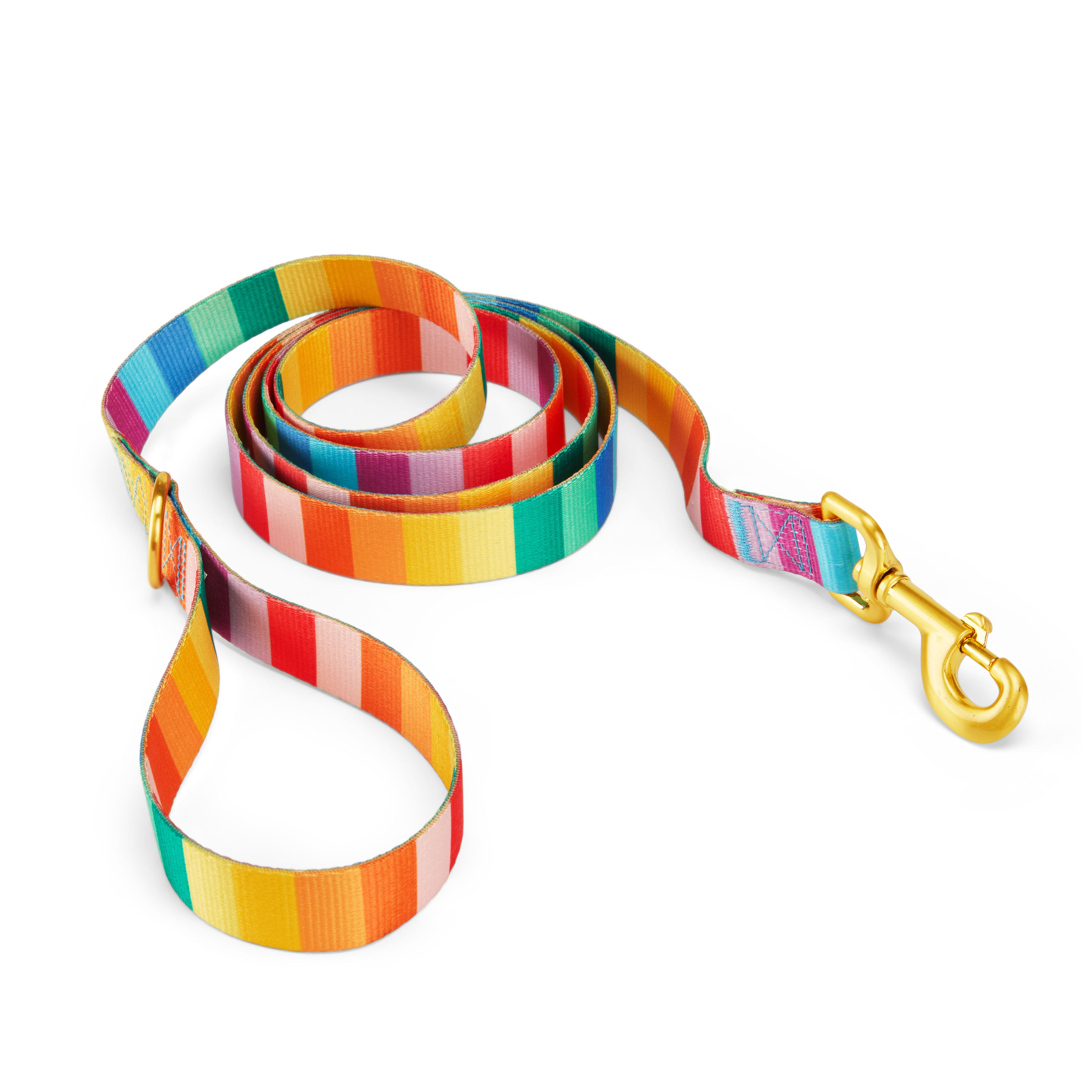 YOULY Rainbow Stripe Dog Lead