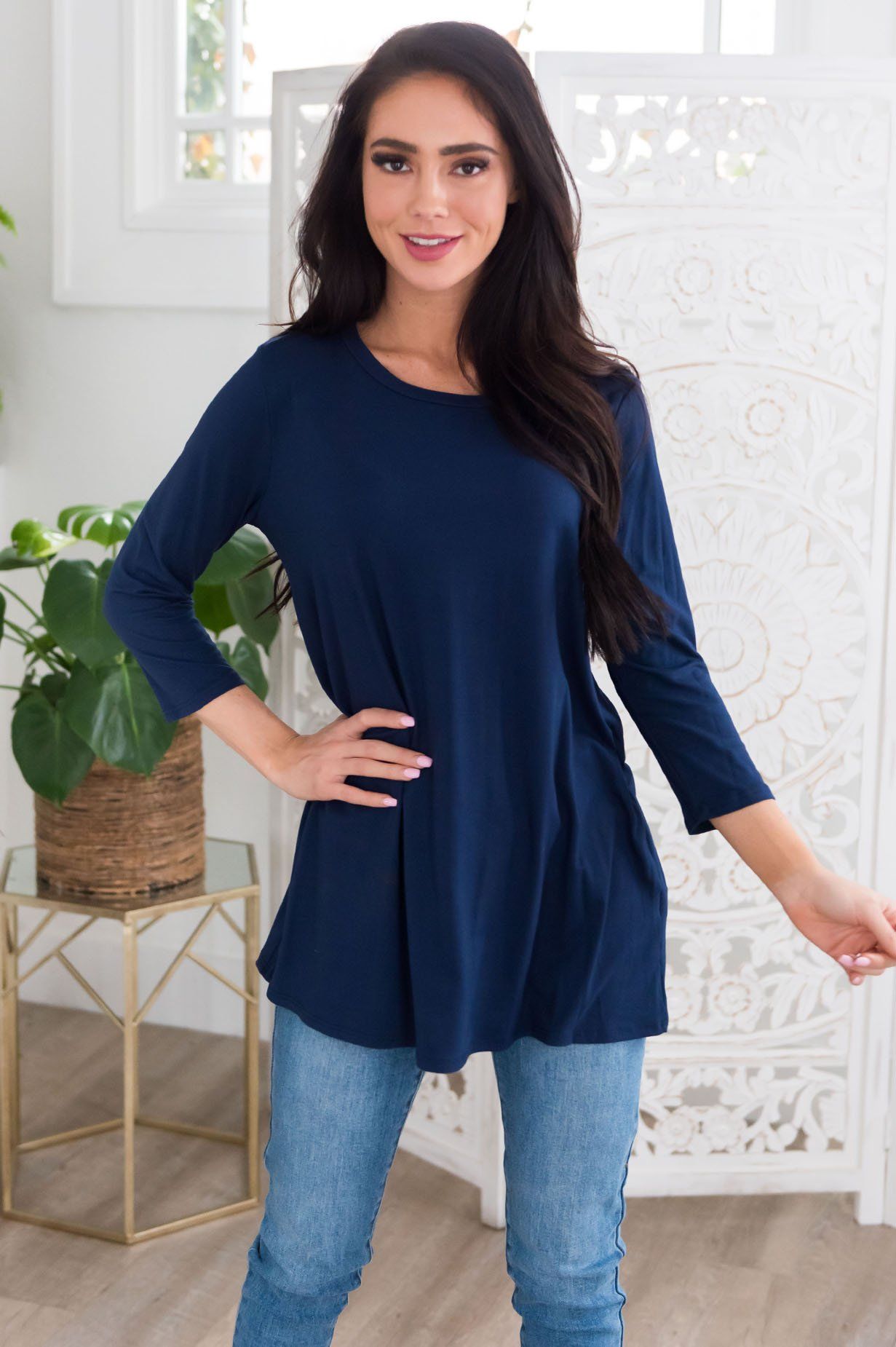 Simply Basic Modest Top