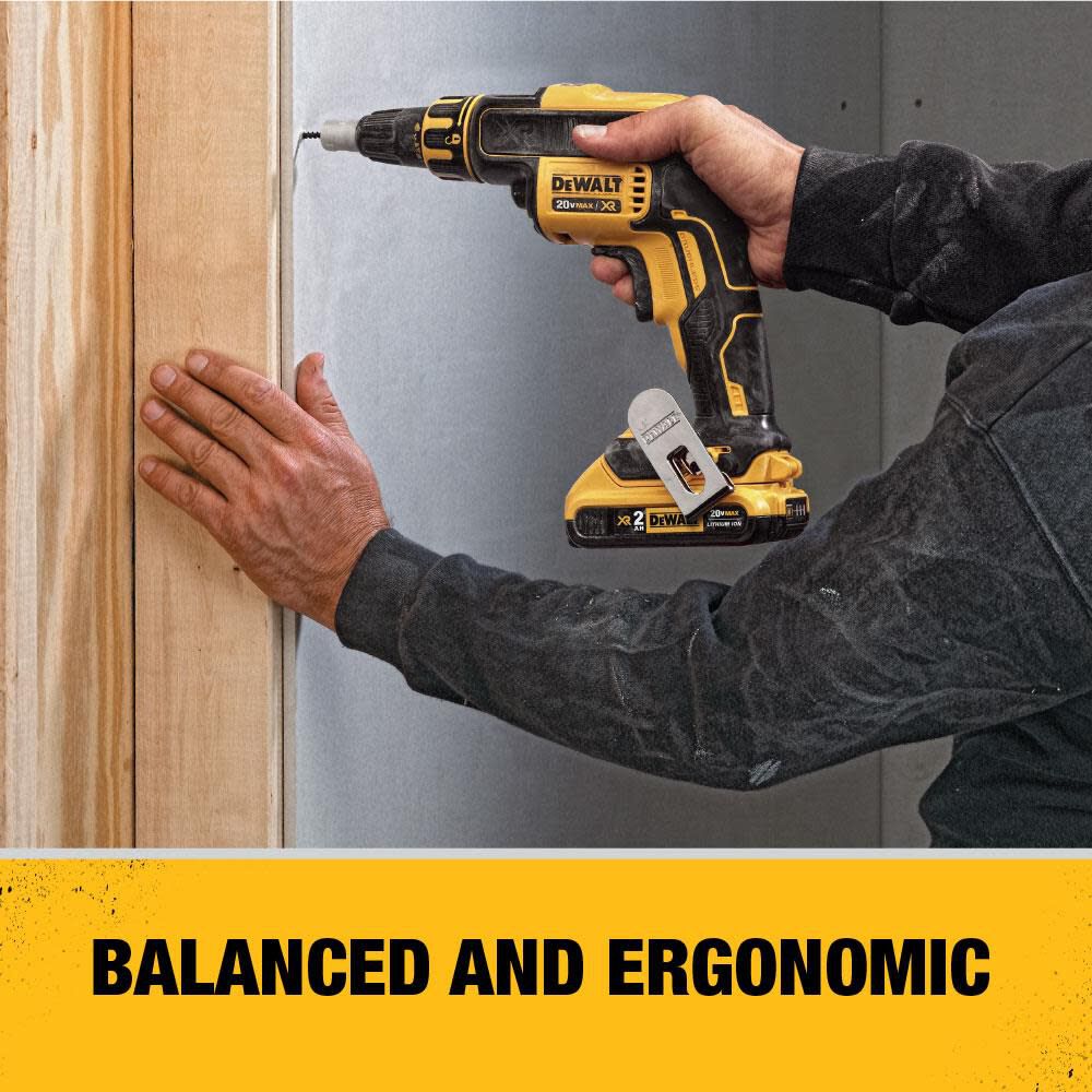 DEWALT 20V MAX XR Li-ion Brushless Drywall Screwgun Kit DCF620D2 from DEWALT