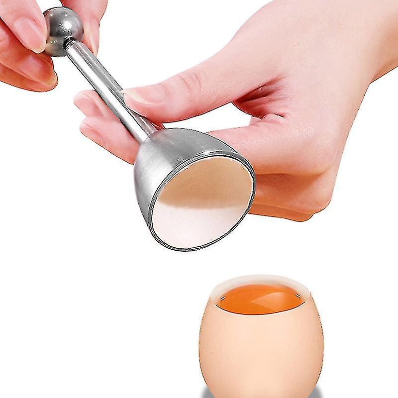 Egg Choppers For Soft And Hard Boiled Eggs Stainless Steel Egg Shell Openers Separators Breakers Kit