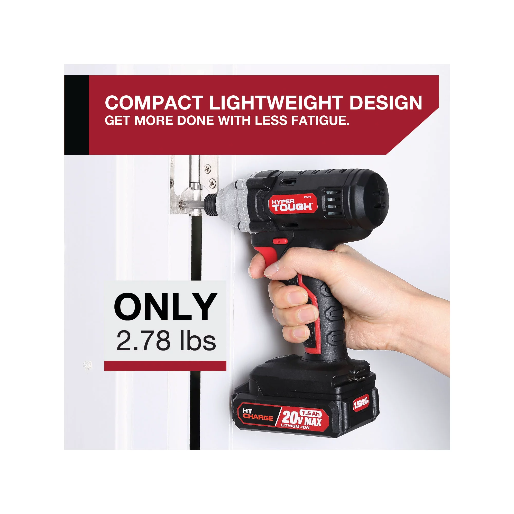 Hyper Tough 20V Max (2-Tool Set) 3/8 inch Cordless Drill and 1/4 inch Impact Driver Combo Kit