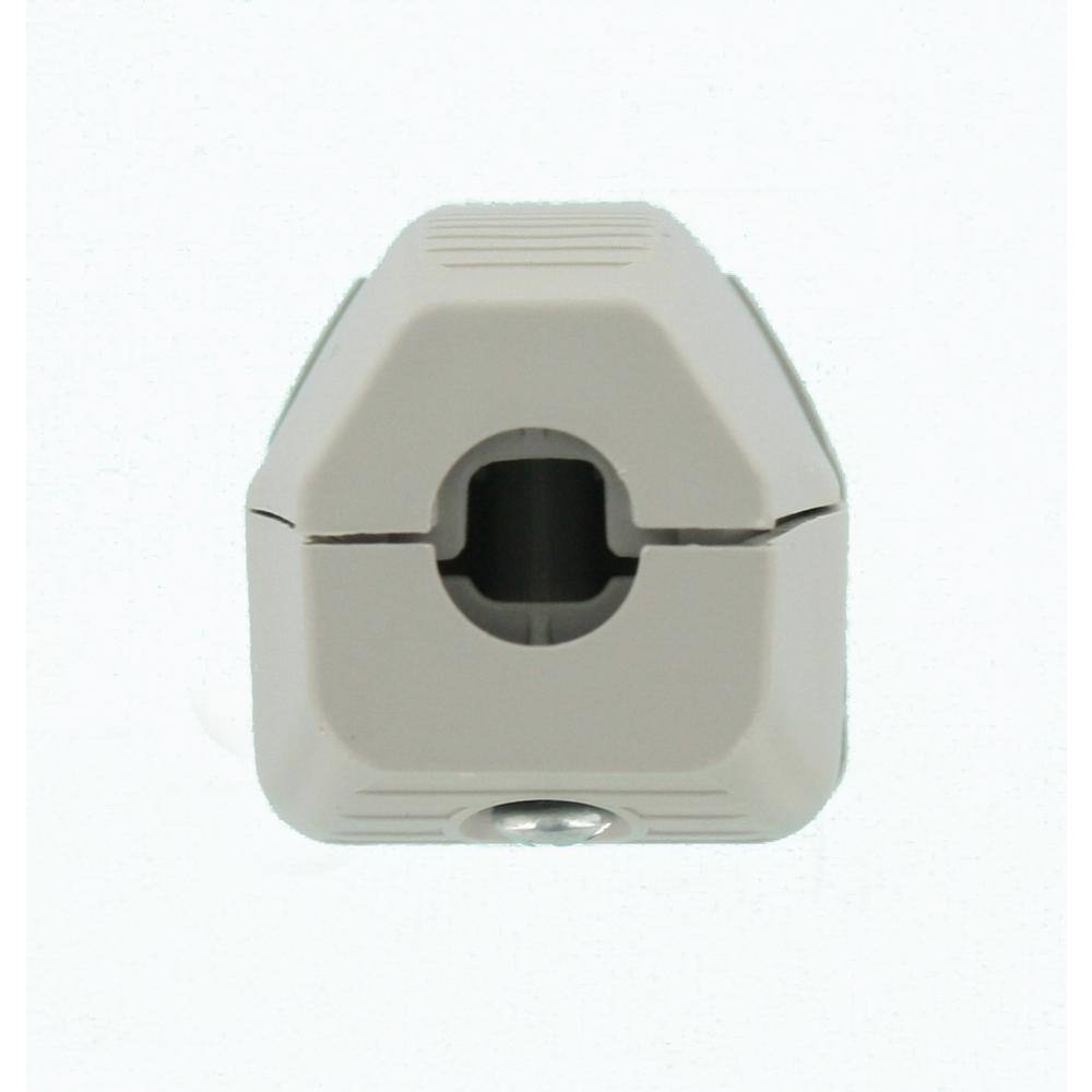 Leviton 15 Amp 125-Volt 3-Wire Grounding Plug Gray 3W101-GY