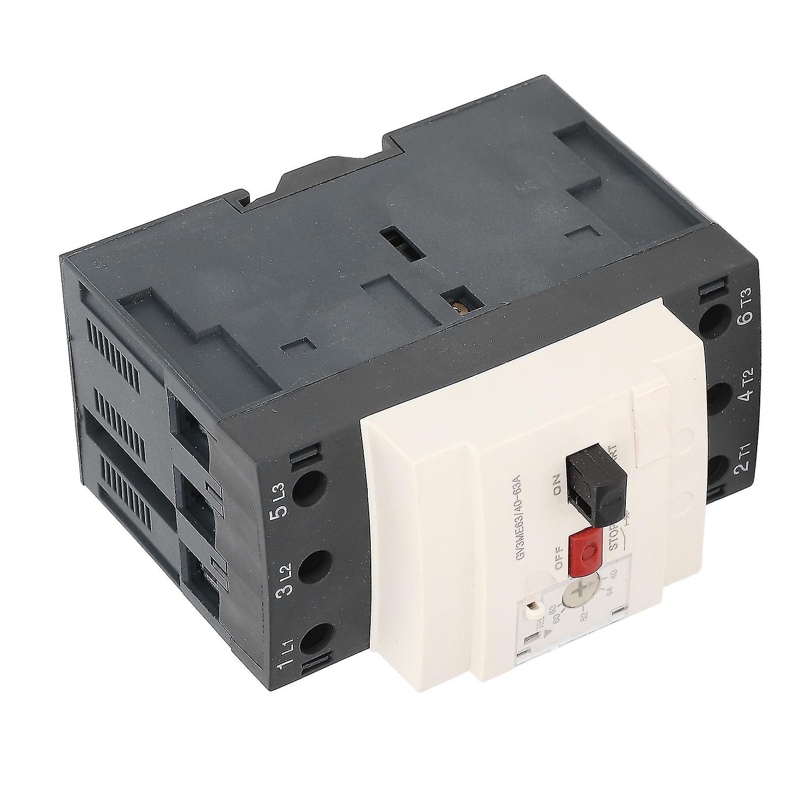 Motor Circuit Breaker Button Control Thermal Magnetic PA66 690V 40‑63A Accessory