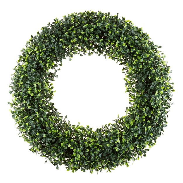 Faux Greenery Artificial Boxwood Wreath