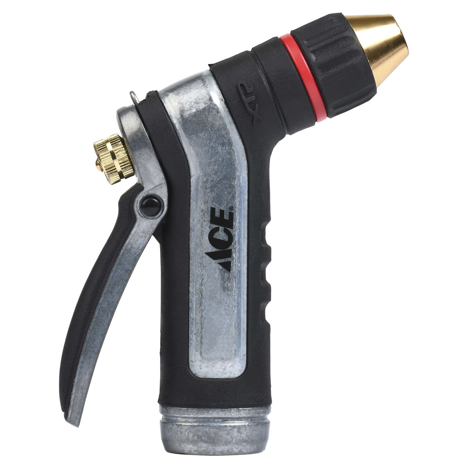 Ace Adjustable Shower and Stream Metal Heavy-Duty Hose Nozzle