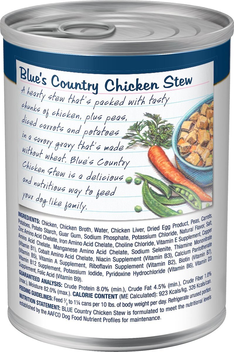 Blue Buffalo Blue's Country Chicken Stew Grain-Free Canned Dog Food