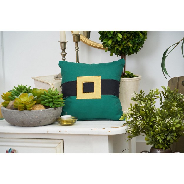 C amp f Home St Patrick x27 s Belt Embroidered 10 X 10 Inch Throw Pillow St Patrick x27 s Day Decorative Accent Covers For Couch And Bed