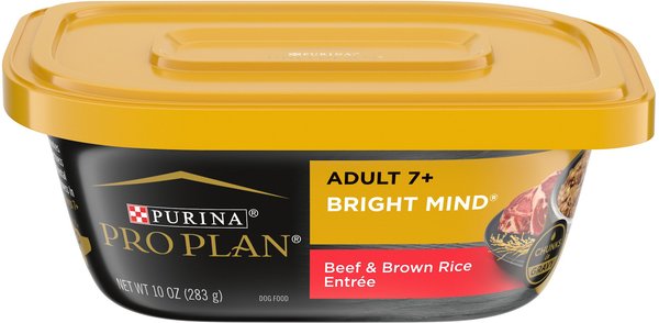 Purina Pro Plan Bright Mind Senior Adult 7+ Beef and Brown Rice Entree Wet Dog Food