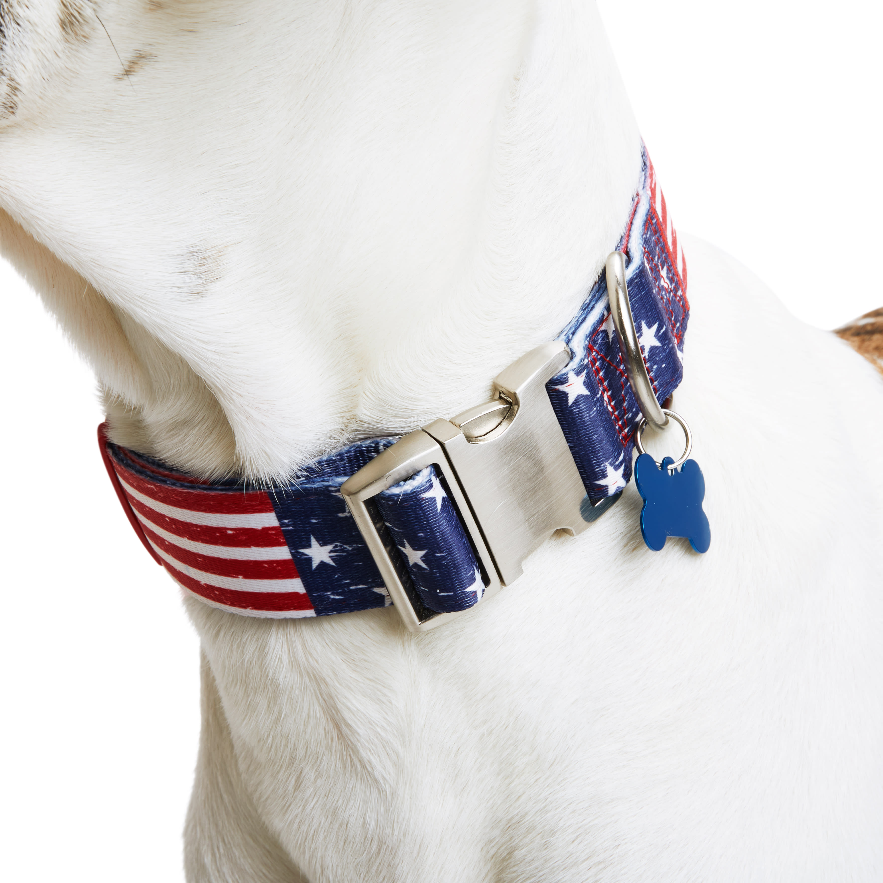 YOULY American Flag Big Dog Collar， X-Large/XX-Large