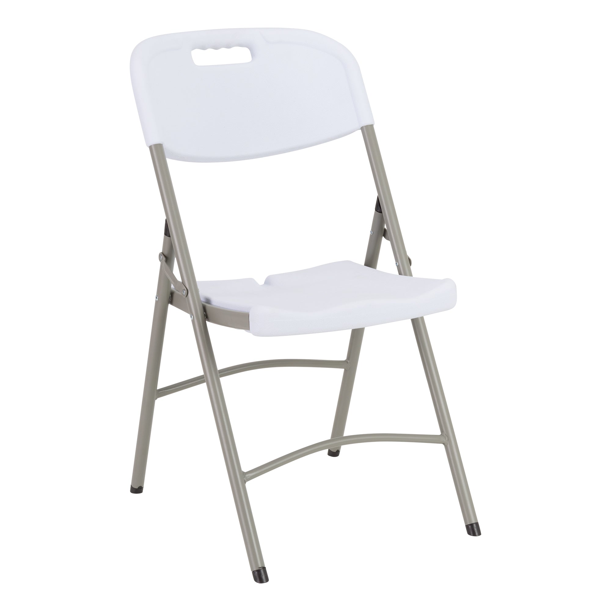 Norwood Commercial Furniture Heavy-Duty Indoor/Outdoor Blow-Molded Folding Chair (Pack of 4) White  NOR-REI1051-WH-SO