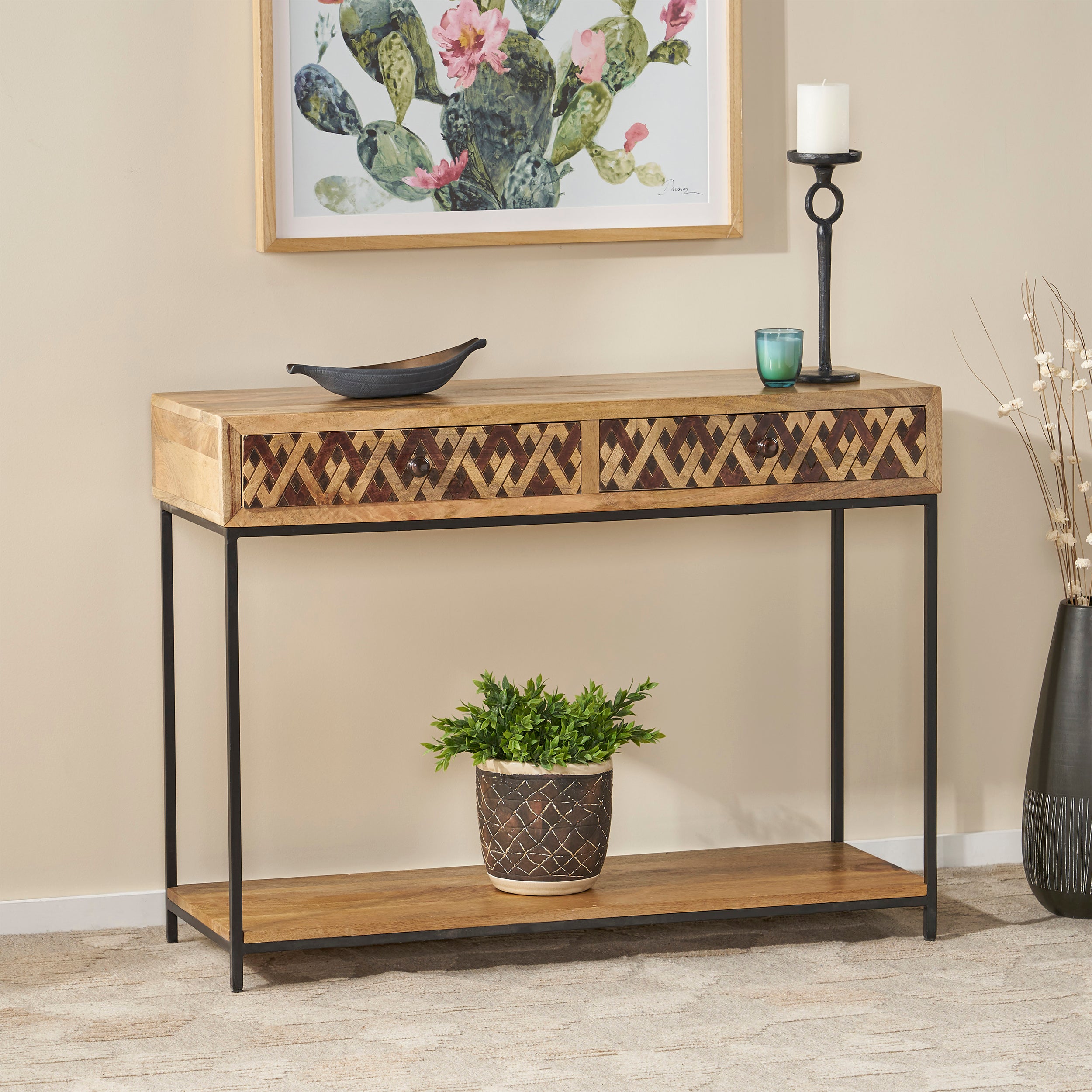 Laylonie Boho Console Table