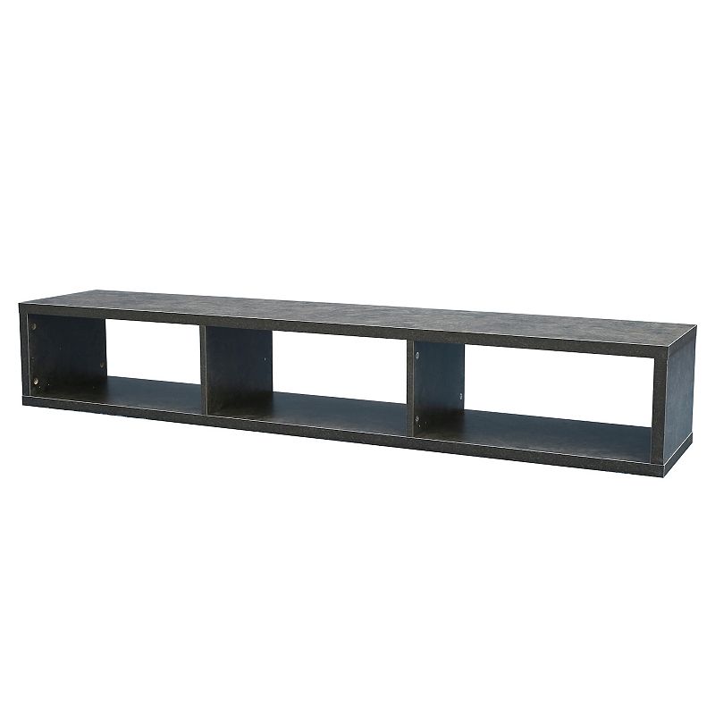 Shallow Floating TV Console， 60， Grey