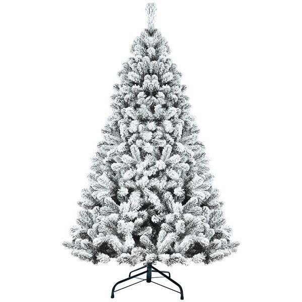 PVC Round Tip Flocked Christmas Tree