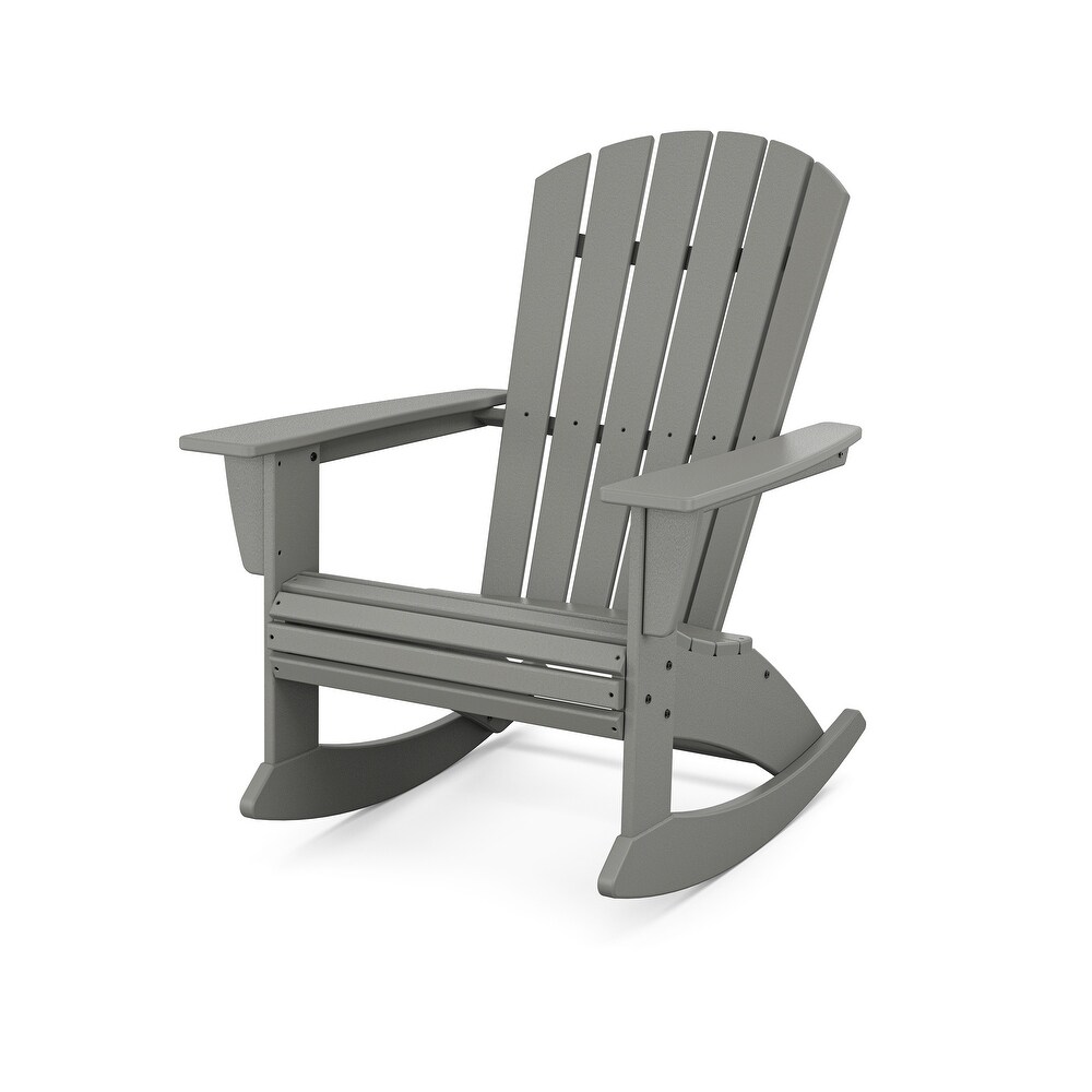 POLYWOOD Nautical Curveback Adirondack Rocking Chair